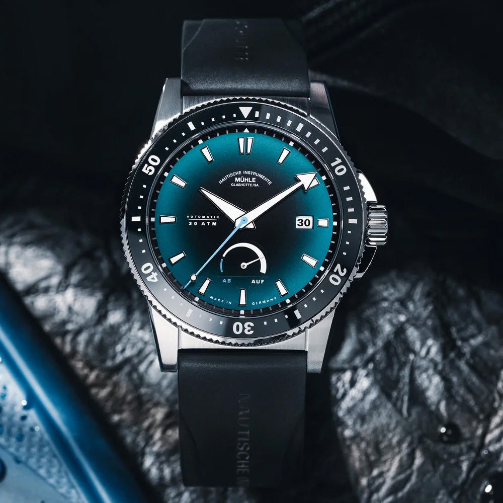 Mühle Glashütte Sportivo Power Dive on Rubber Strap M1-52-53-200-KB