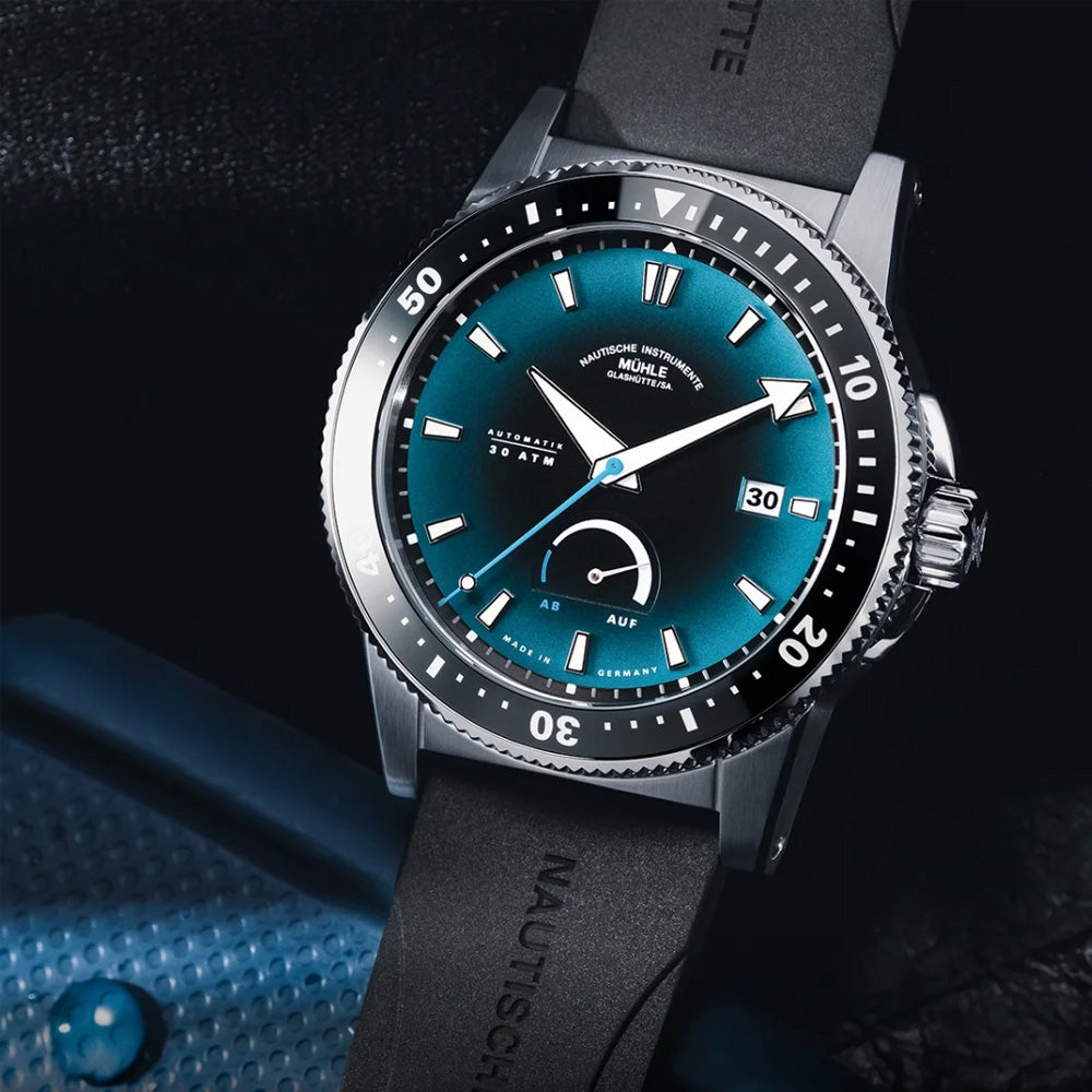 Mühle Glashütte Sportivo Power Dive on Rubber Strap M1-52-53-200-KB