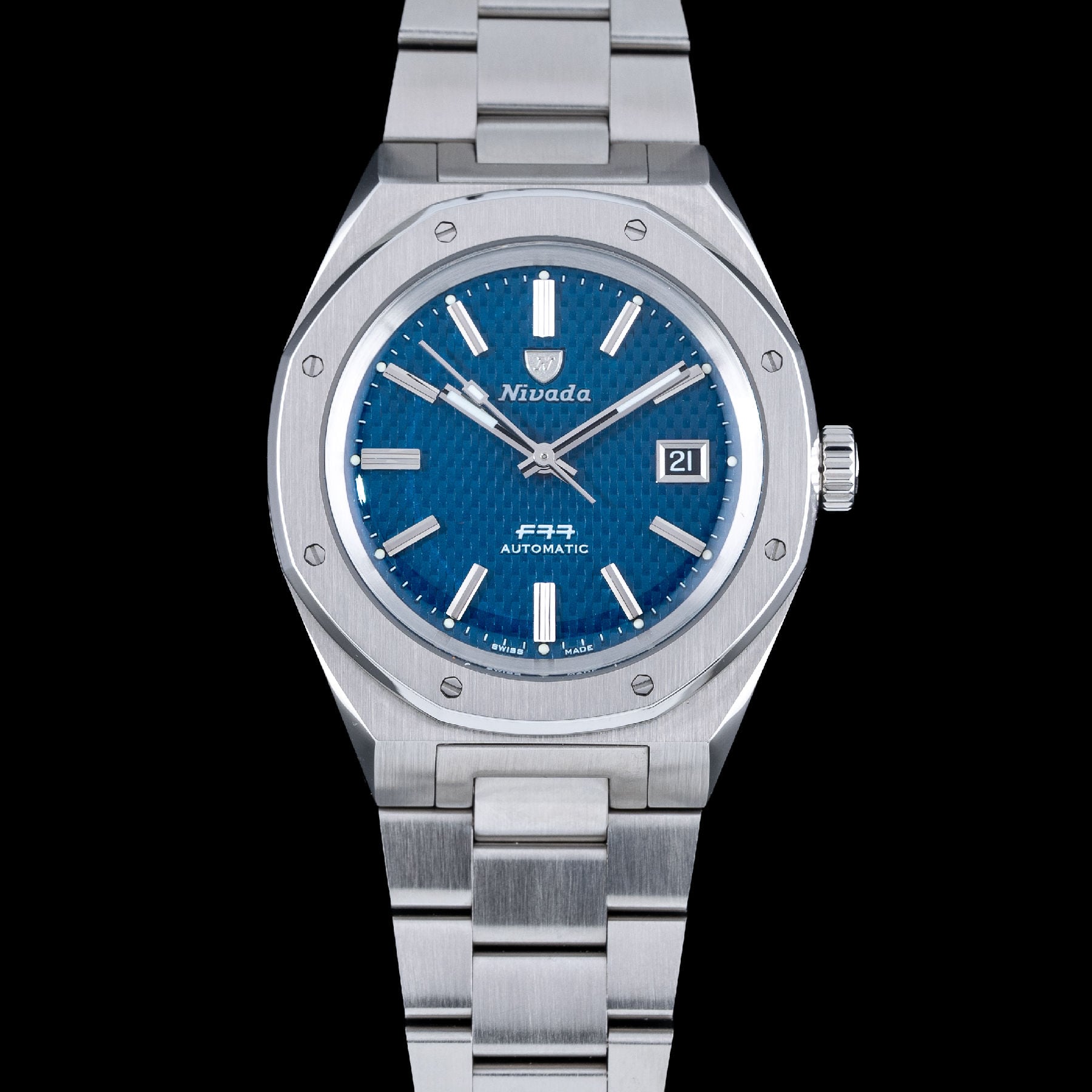 Nivada Grenchen F77 Blue 69041A77B