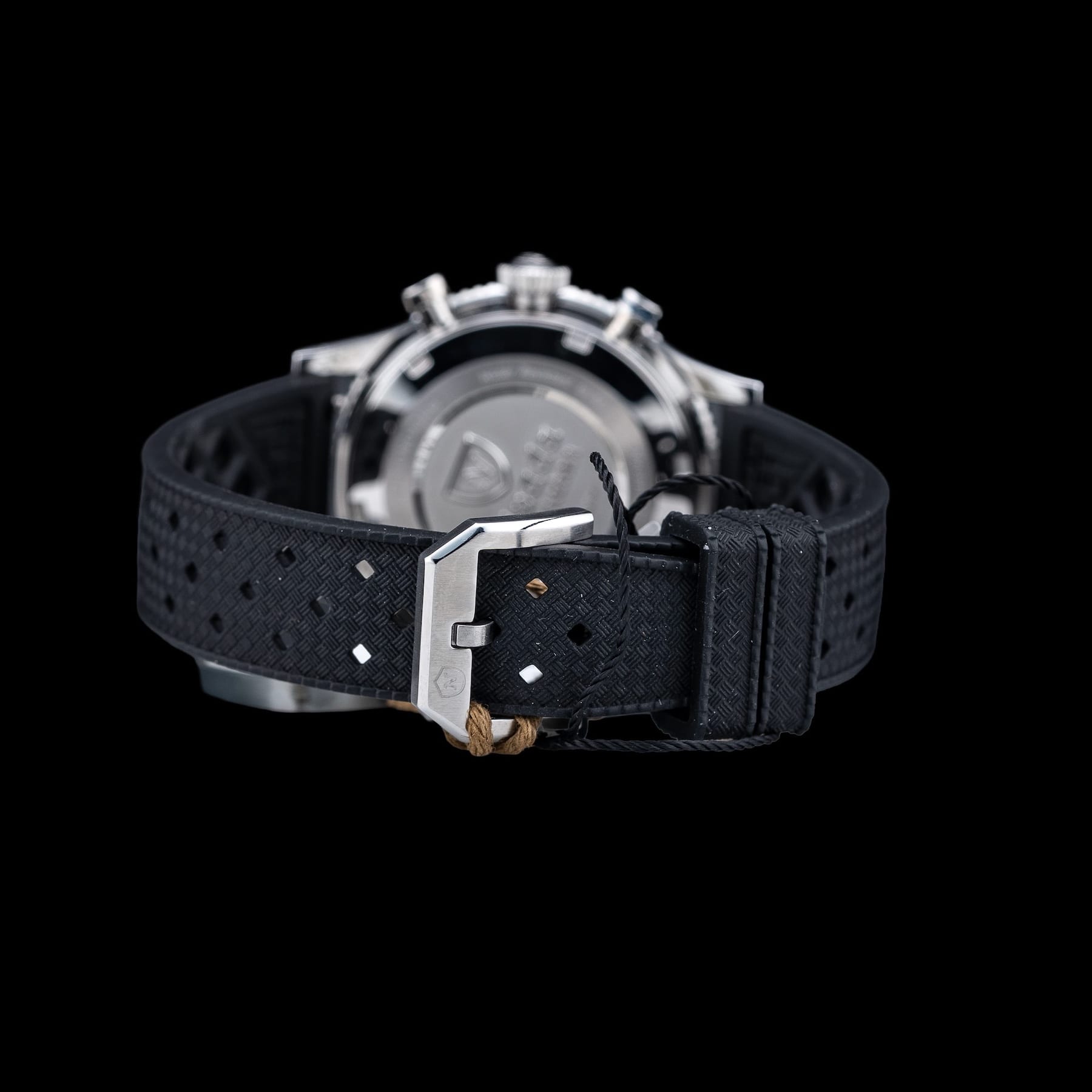 Nivada Grenchen 87046Q01 Chronoking Mecaquartz Racing Grey on Rubber Tropic Strap