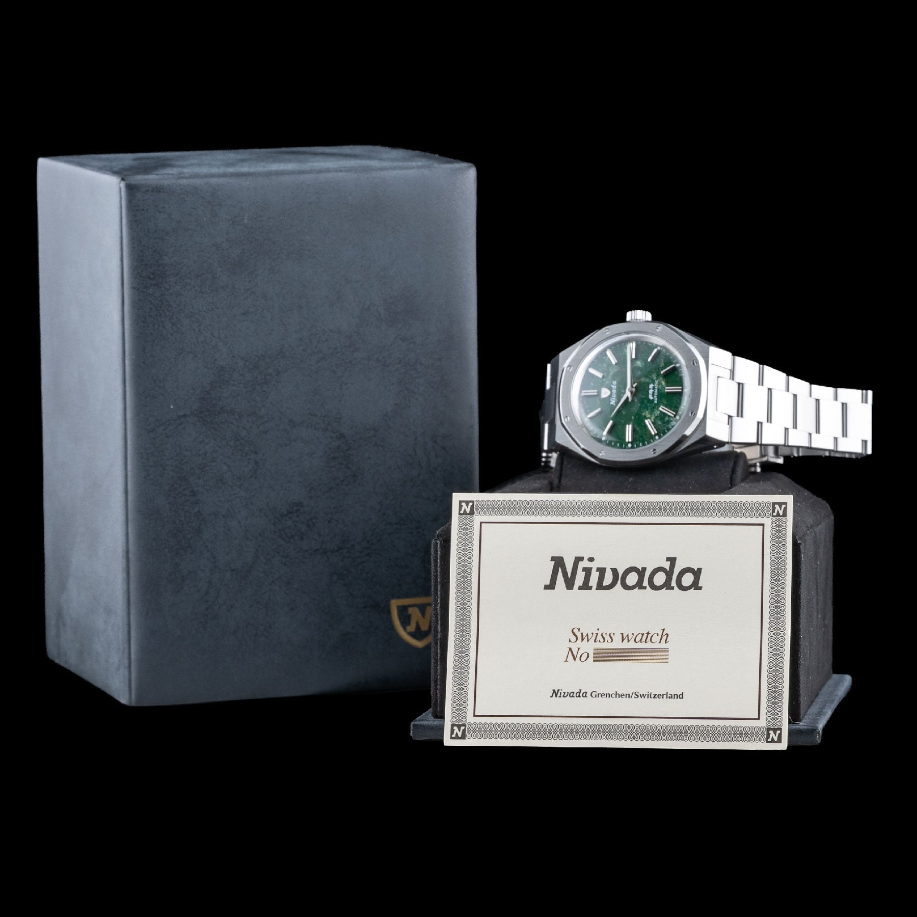 Nivada Grenchen 68053A77 F77 Aventurine MK2 38mm