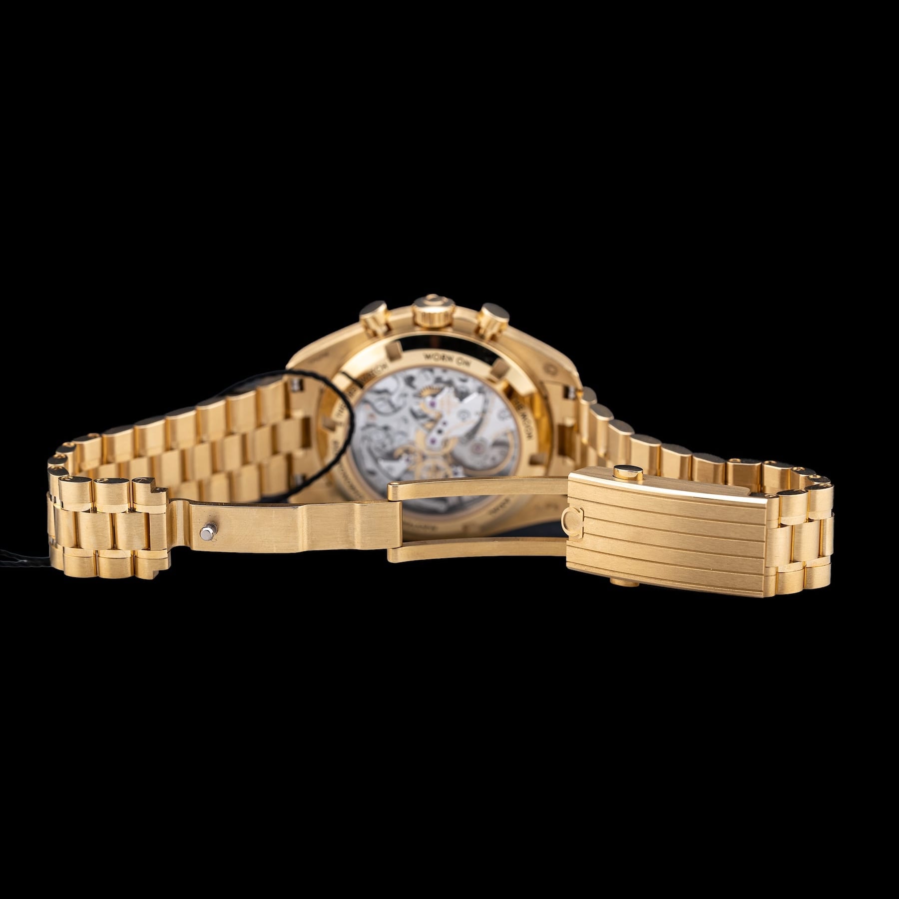 Omega 310.60.42.50.99.002 Speedmaster Moonwatch Professional Master Chronometer Moonshine Gold Dial on Bracelet