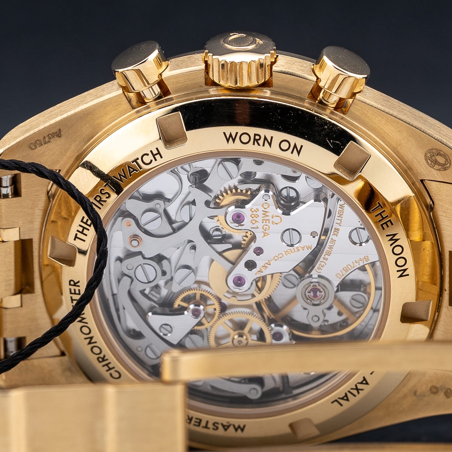 Omega 310.60.42.50.99.002 Speedmaster Moonwatch Professional Master Chronometer Moonshine Gold Dial on Bracelet