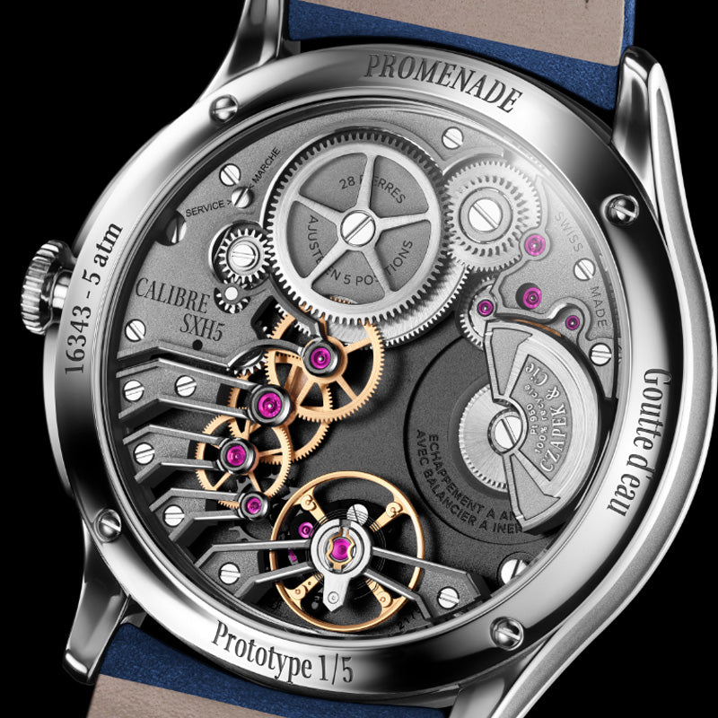 Czapek Promenade Transparencies Aqua Blue