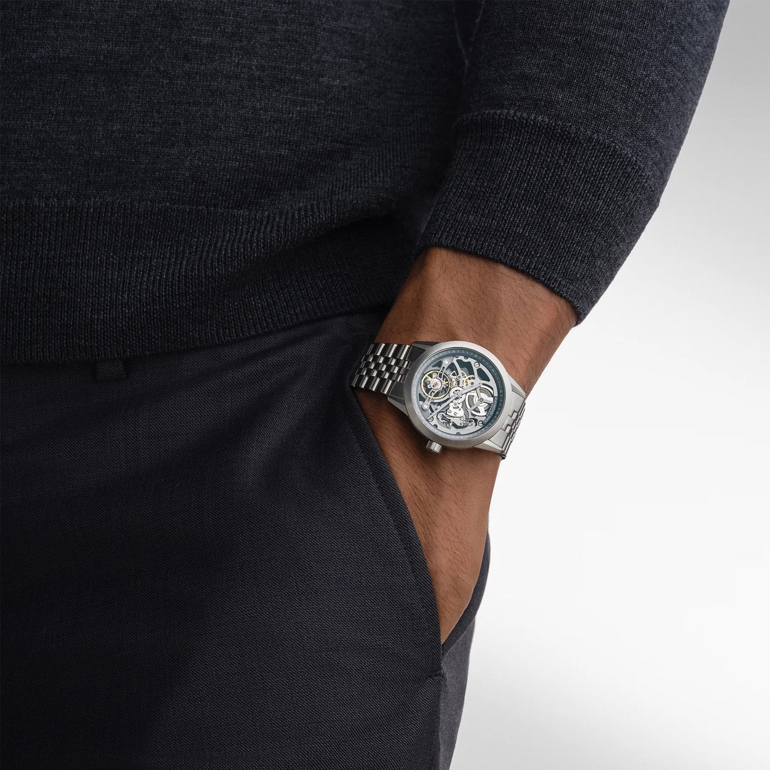 Raymond Weil Freelancer Calibre RW1212 Anthracite Skeleton Automatic 2786-ST-60000