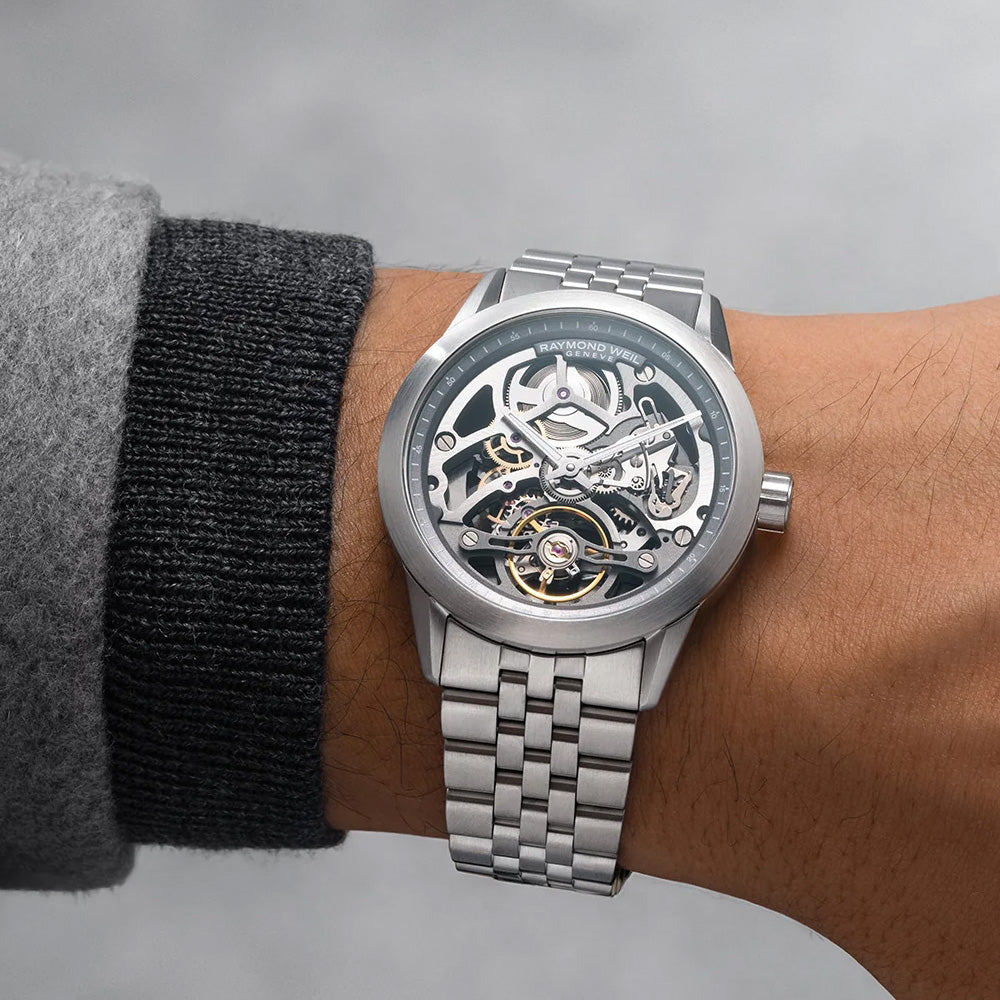 Raymond Weil Freelancer Calibre RW1212 Anthracite Skeleton Automatic 2786-ST-60000