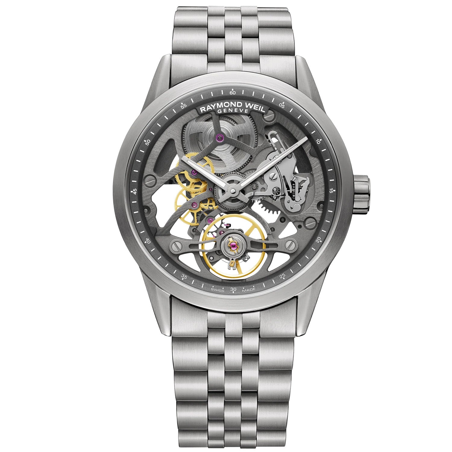Raymond Weil Freelancer Calibre RW1212 Anthracite Skeleton Automatic 2786-ST-60000