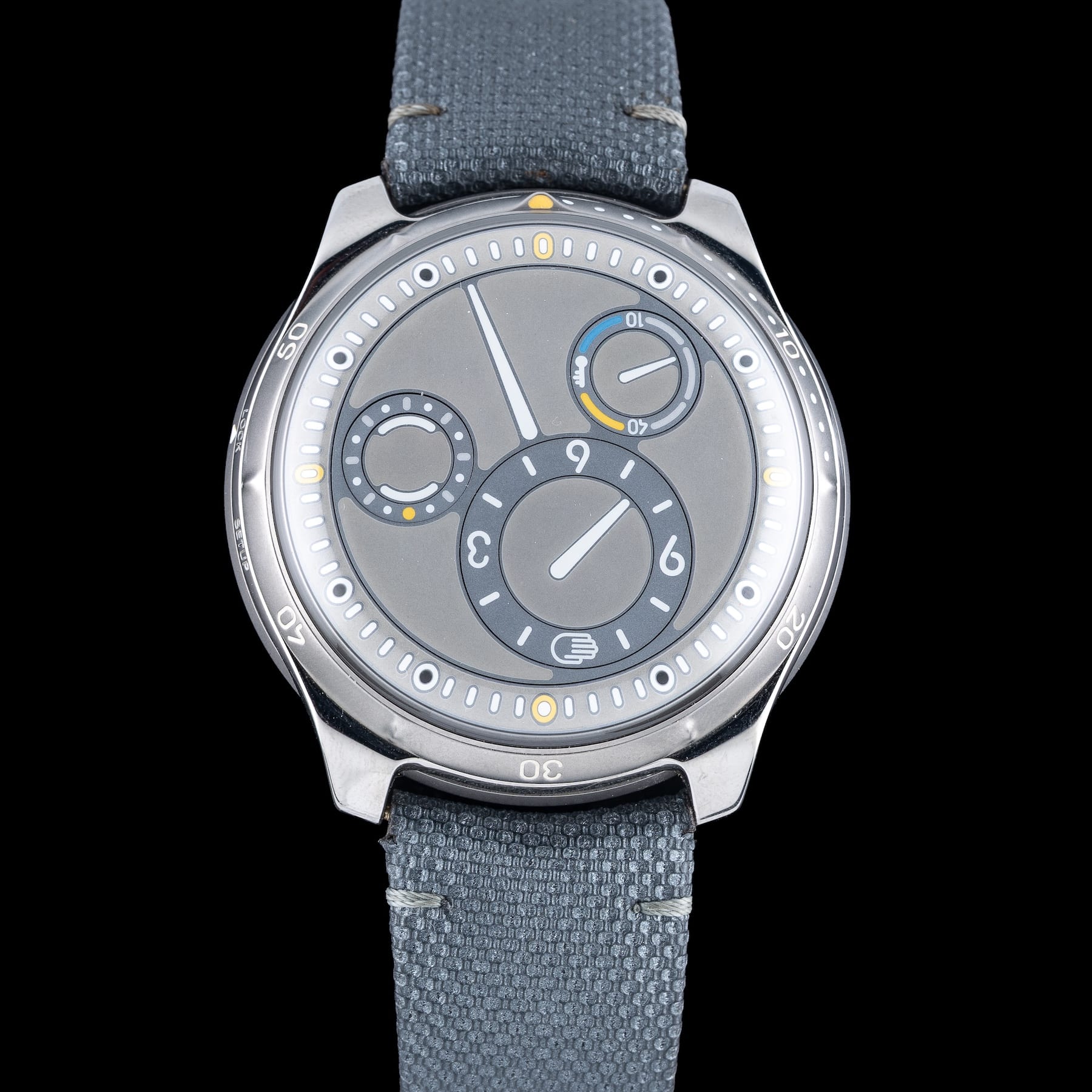 Ressence Type 5 LUM Luminova Grey Strap Ardillon Buckle
