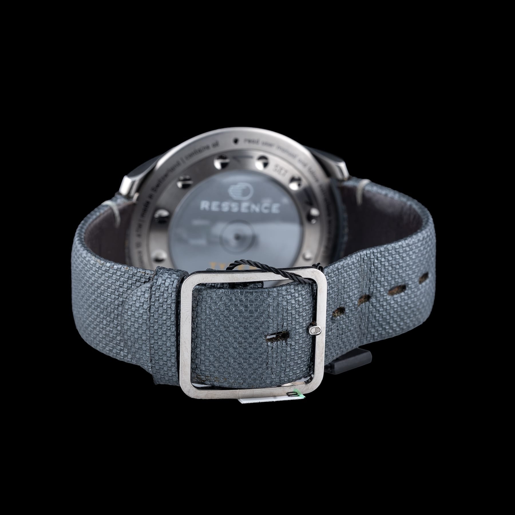 Ressence Type 5 LUM Luminova Grey Strap Ardillon Buckle