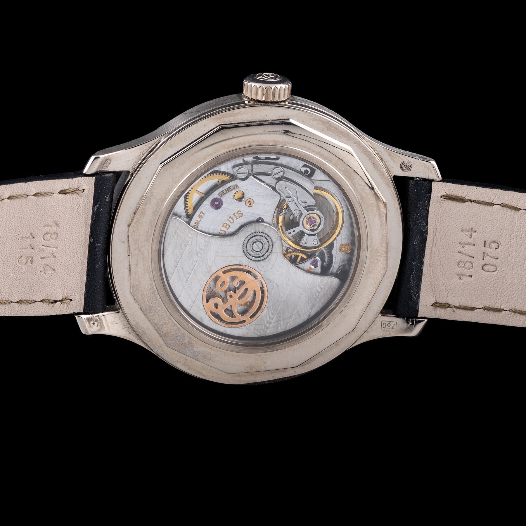 Roger Dubuis Hommage S37 White Enamel Dial 18K White Gold Chronometre RARE