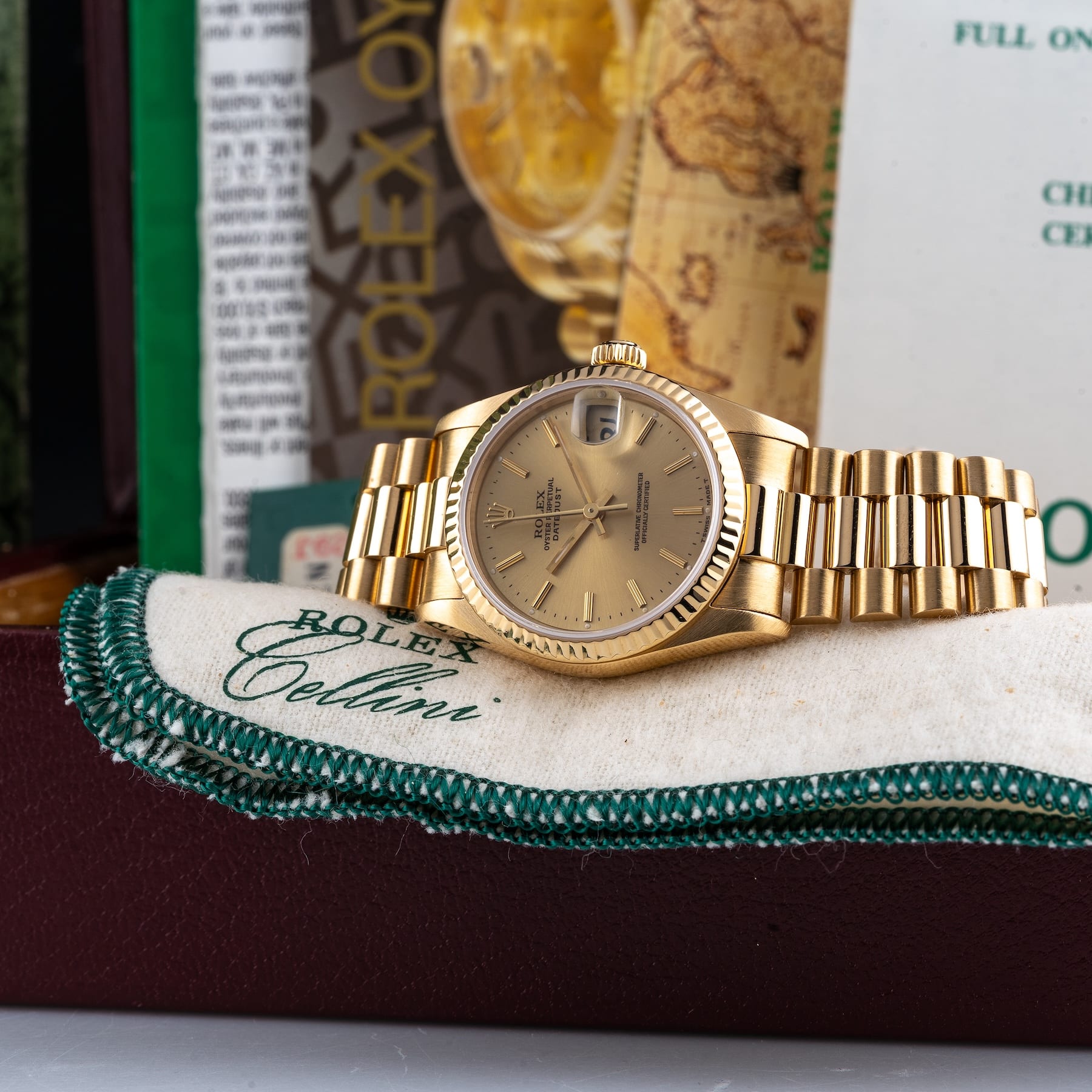 Rolex Datejust President 31mm 68278 Yellow Gold