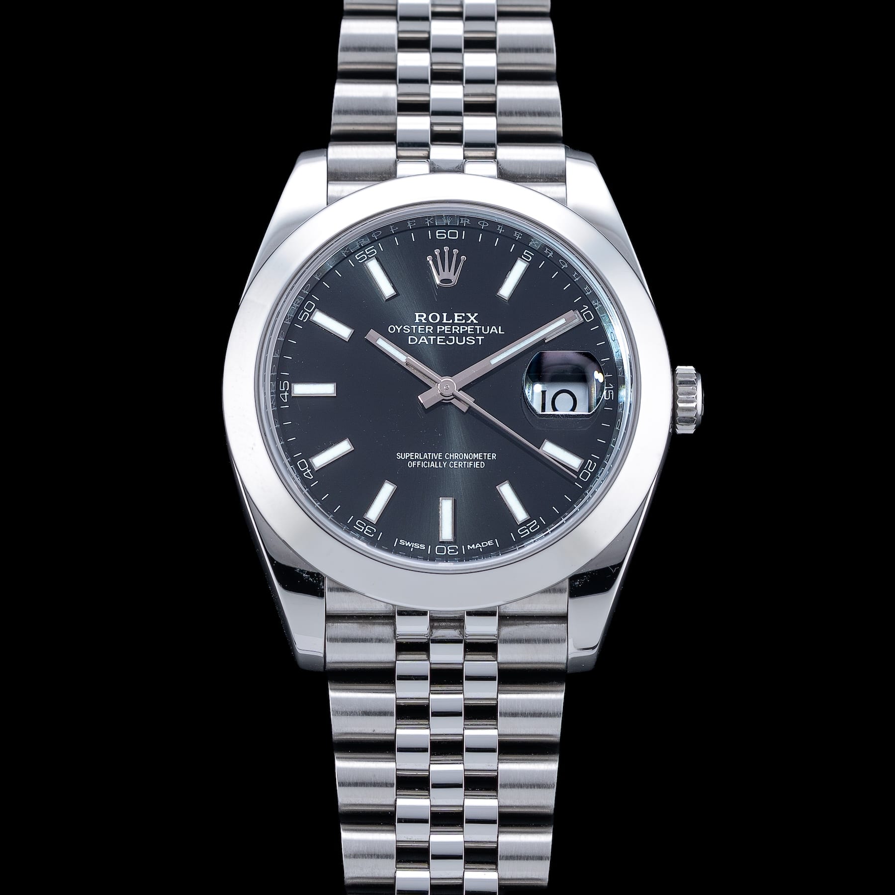 Rolex 126300 Datejust 41 Black Dial
