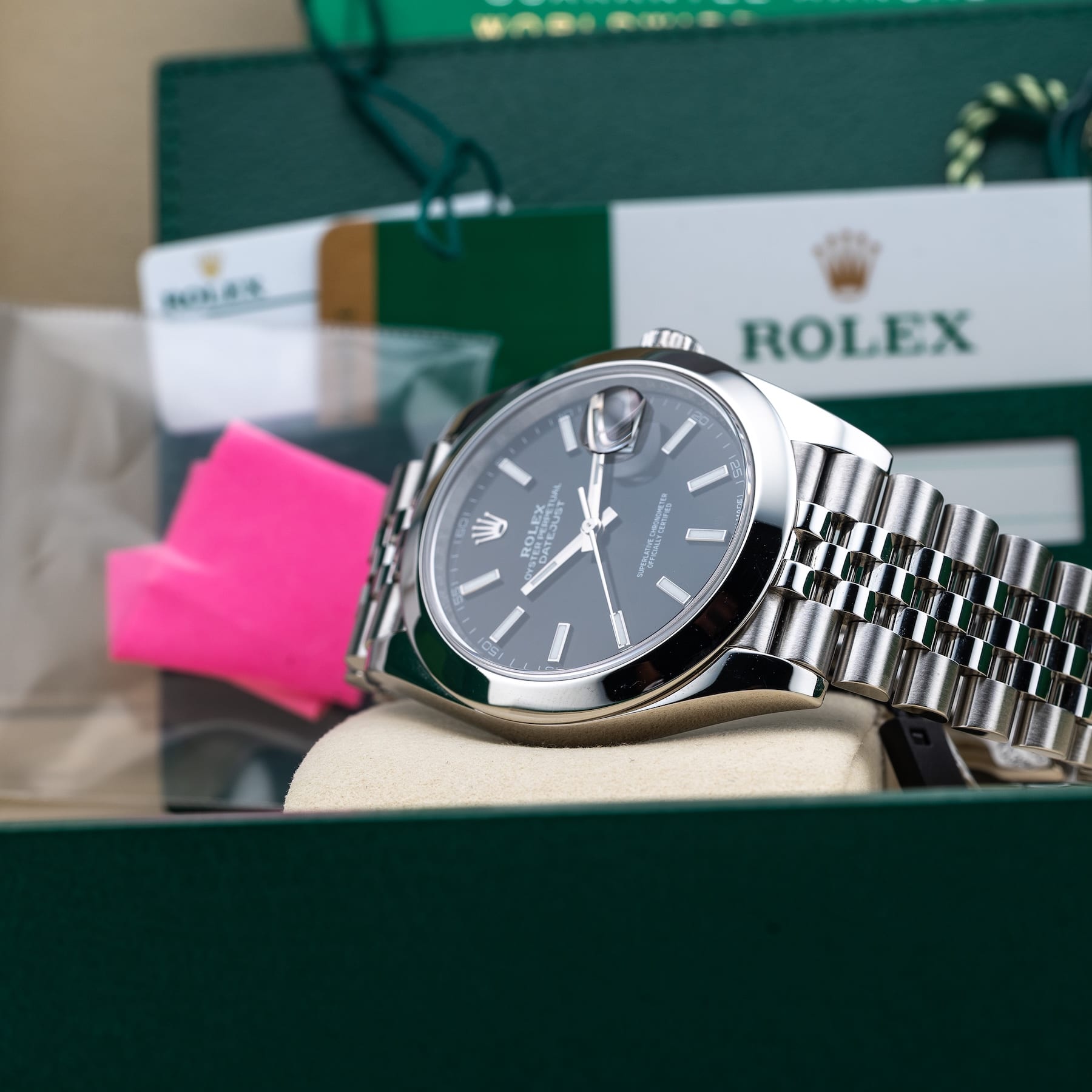 Rolex 126300 Datejust 41 Black Dial