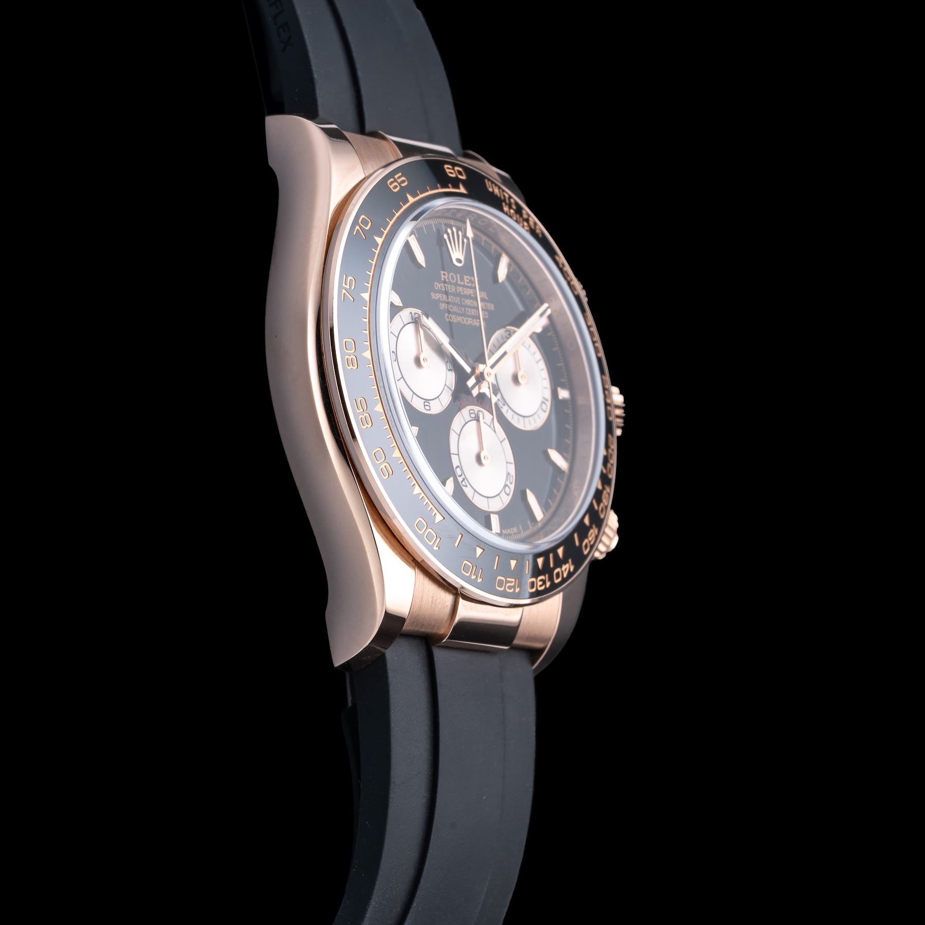 Rolex 126515LN-0002 Cosmograph Daytona Black Dial Orysterflex Strap