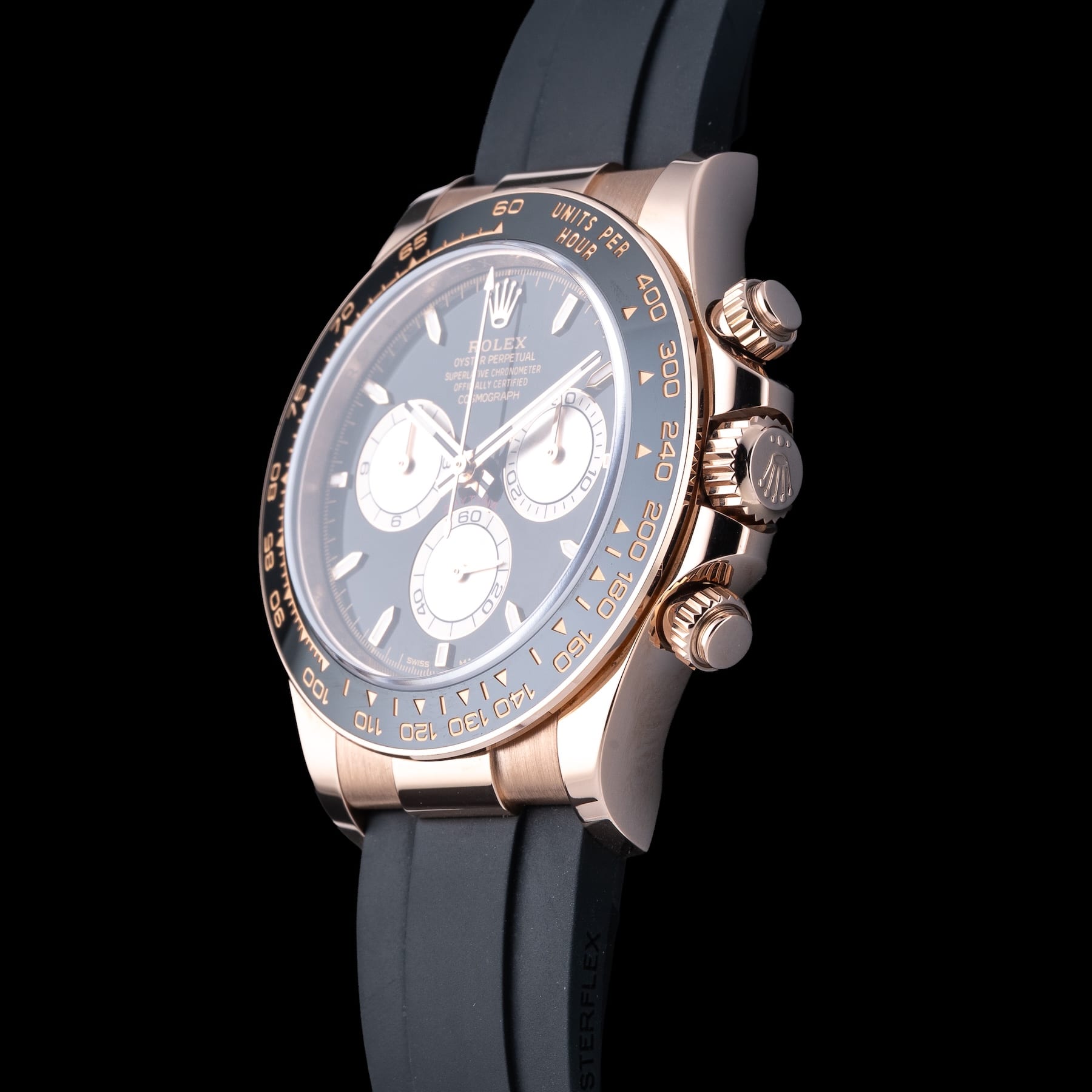 Rolex 126515LN-0002 Cosmograph Daytona Black Dial Orysterflex Strap
