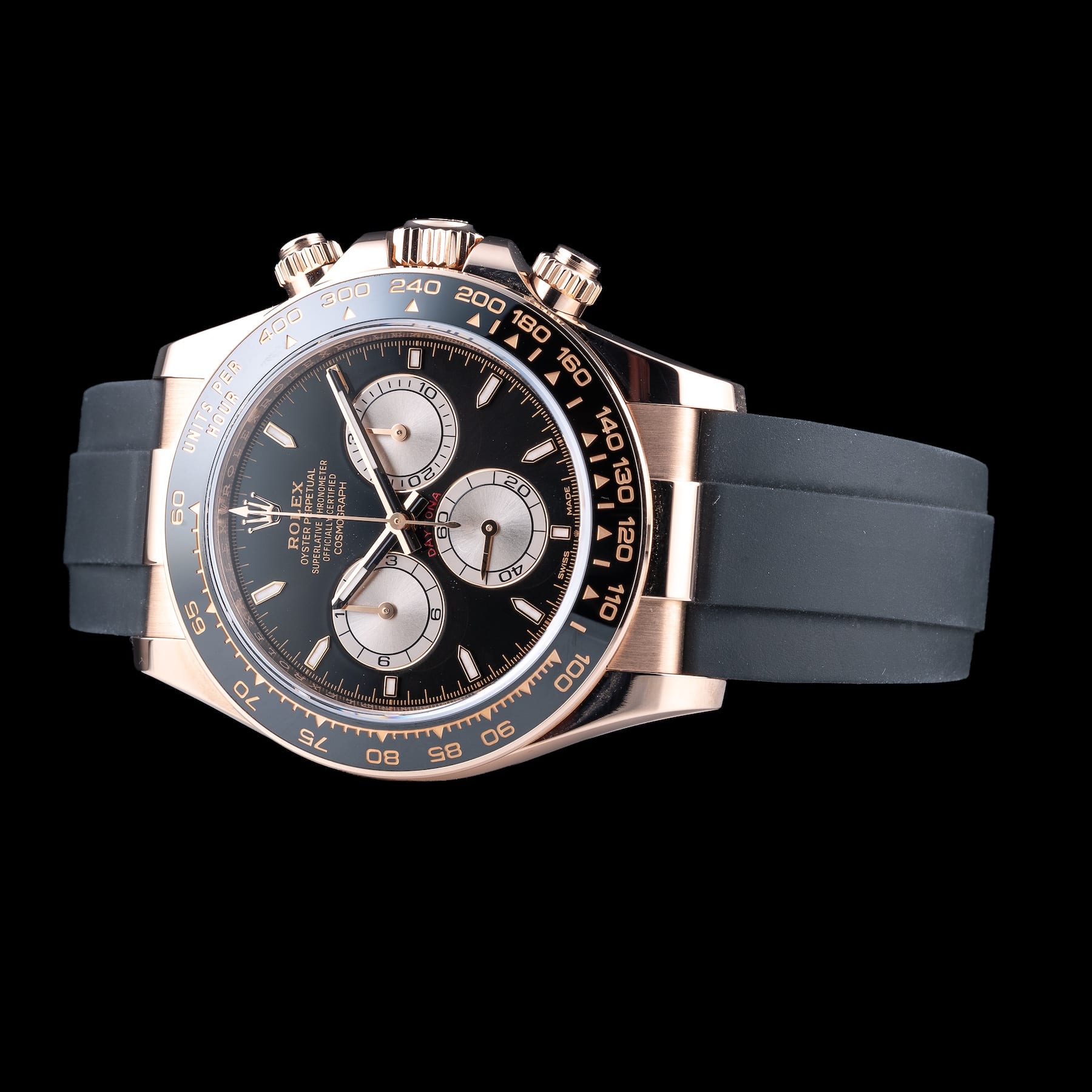 Rolex 126515LN-0002 Cosmograph Daytona Black Dial Orysterflex Strap