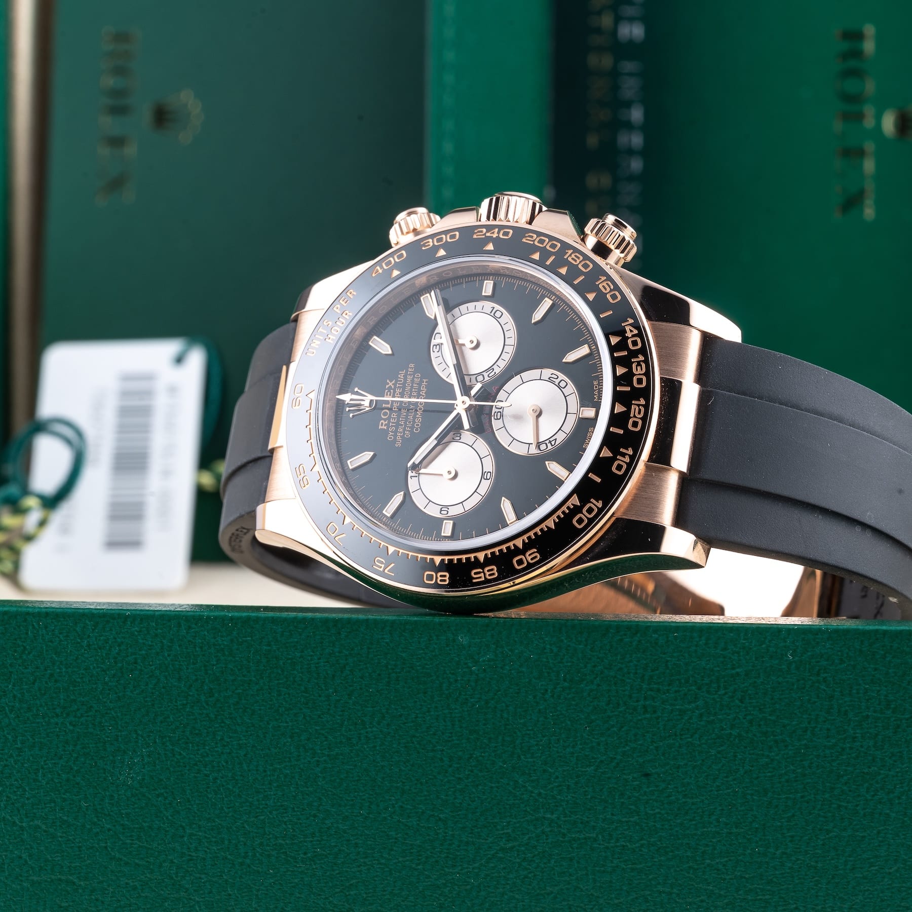 Rolex 126515LN-0002 Cosmograph Daytona Black Dial Orysterflex Strap