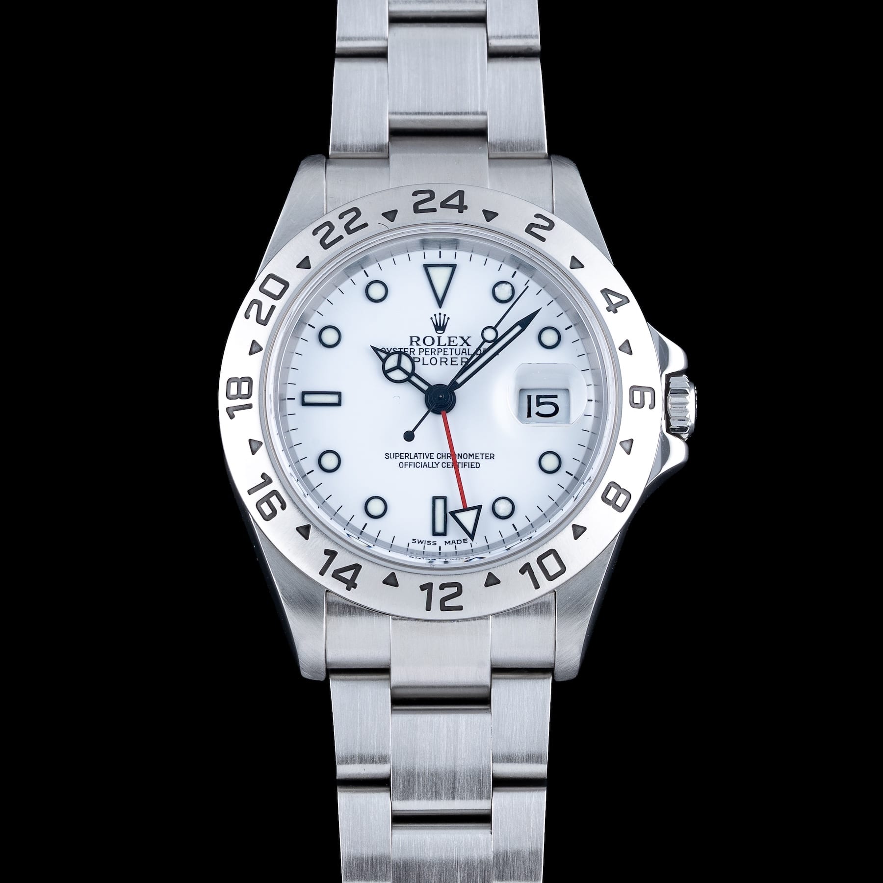 Rolex 16570 Explorer II Polar White Dial
