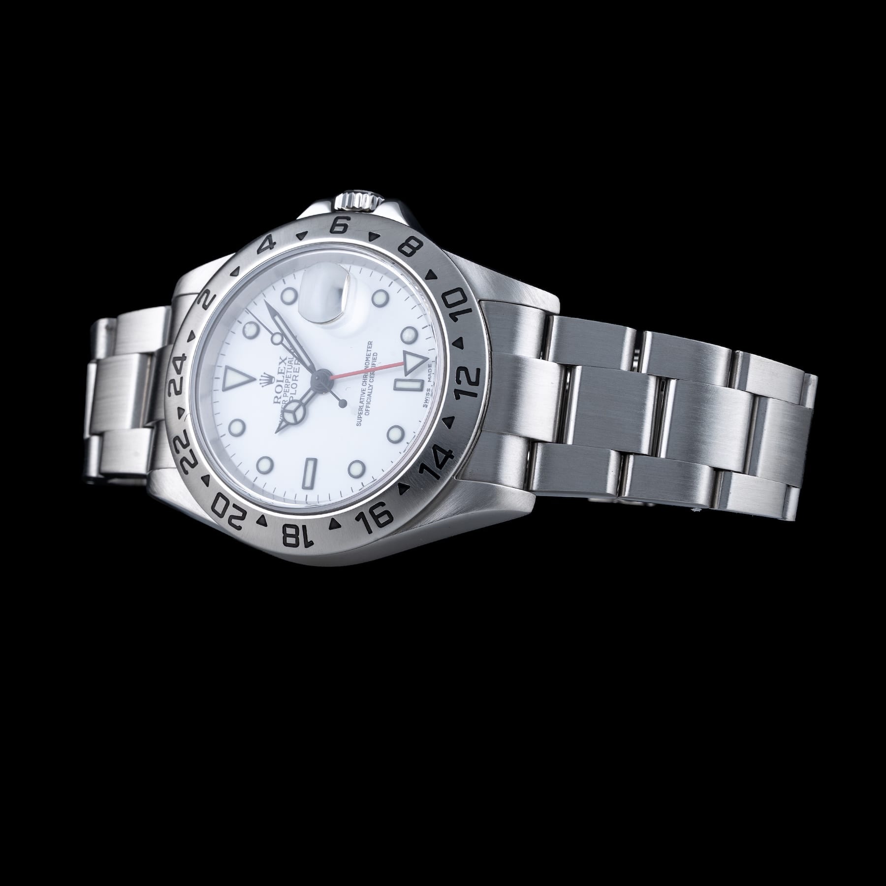 Rolex 16570 Explorer II Polar White Dial