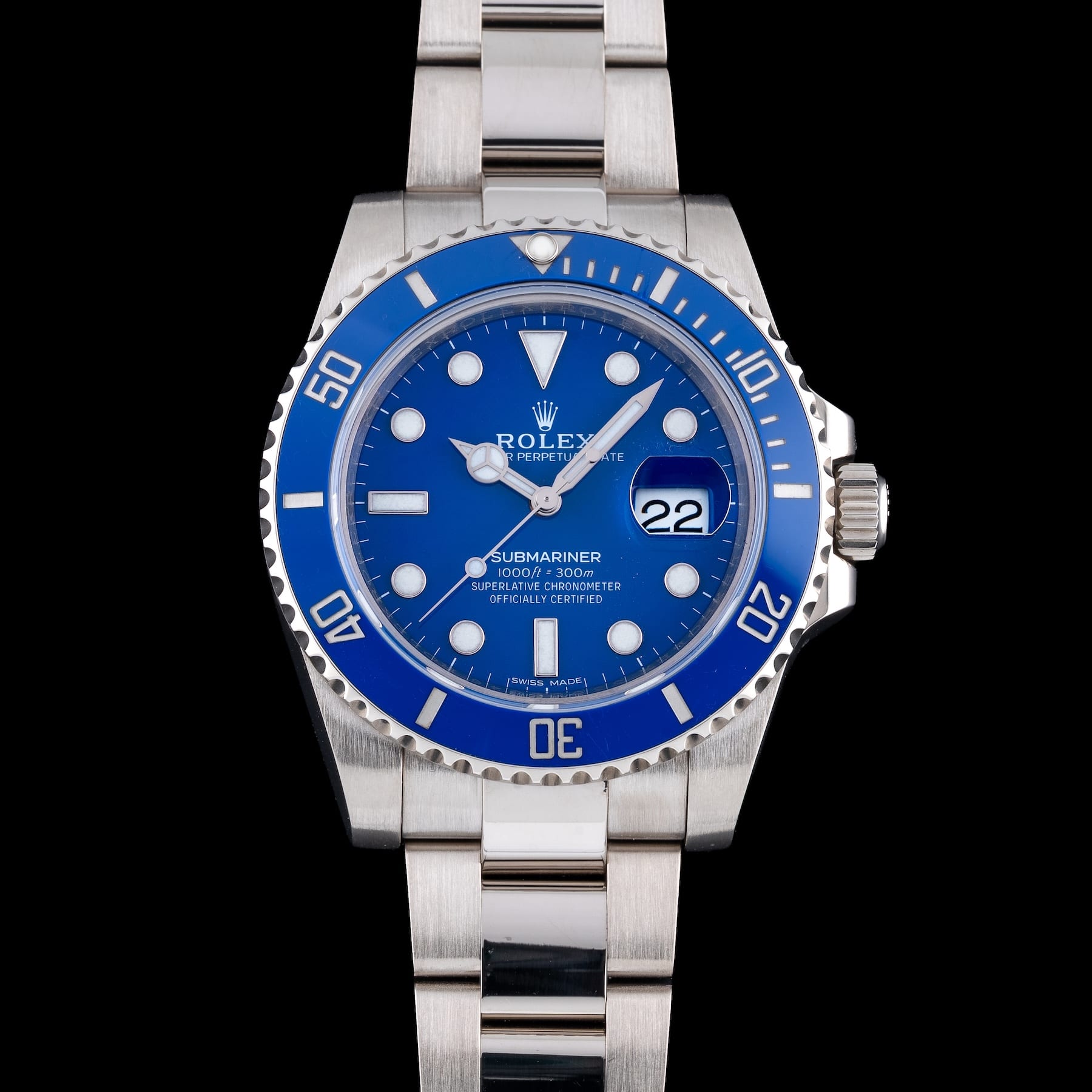 Rolex 116619LB-0001 Submariner Date Blue "Smurf" 40mm