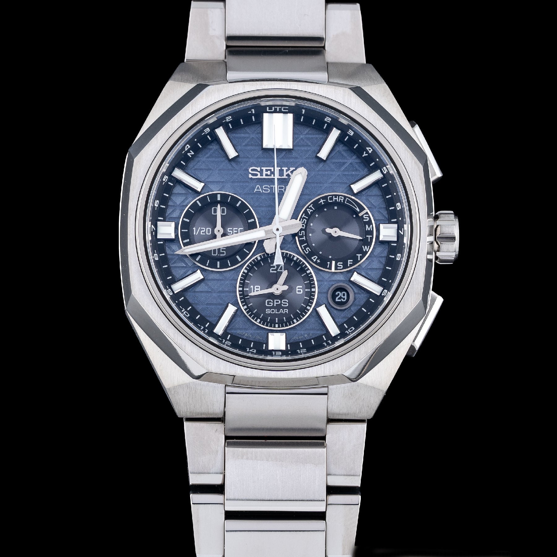 Seiko Astron HAB001 GPS Solar Chronograph Blue