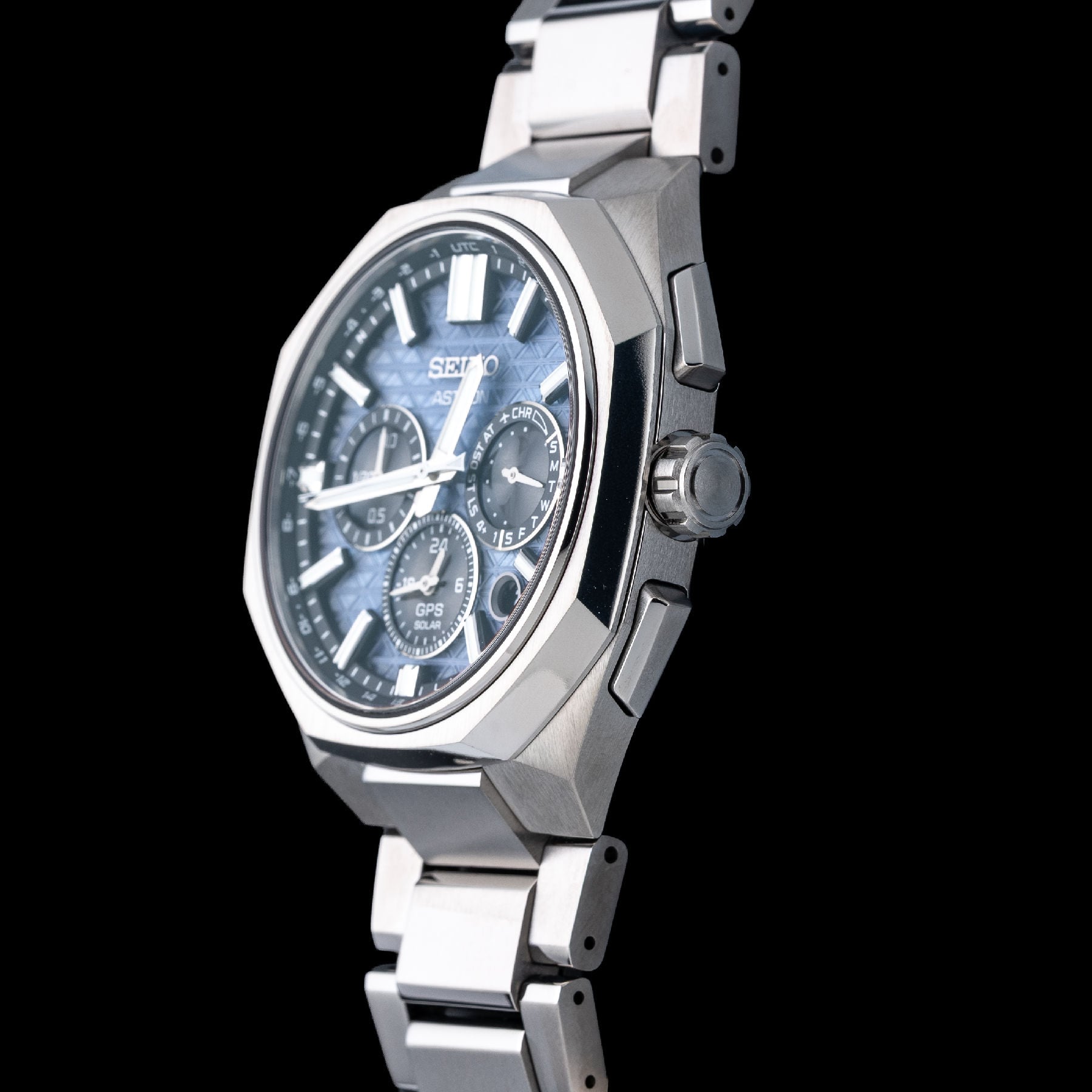 Seiko Astron HAB001 GPS Solar Chronograph Blue