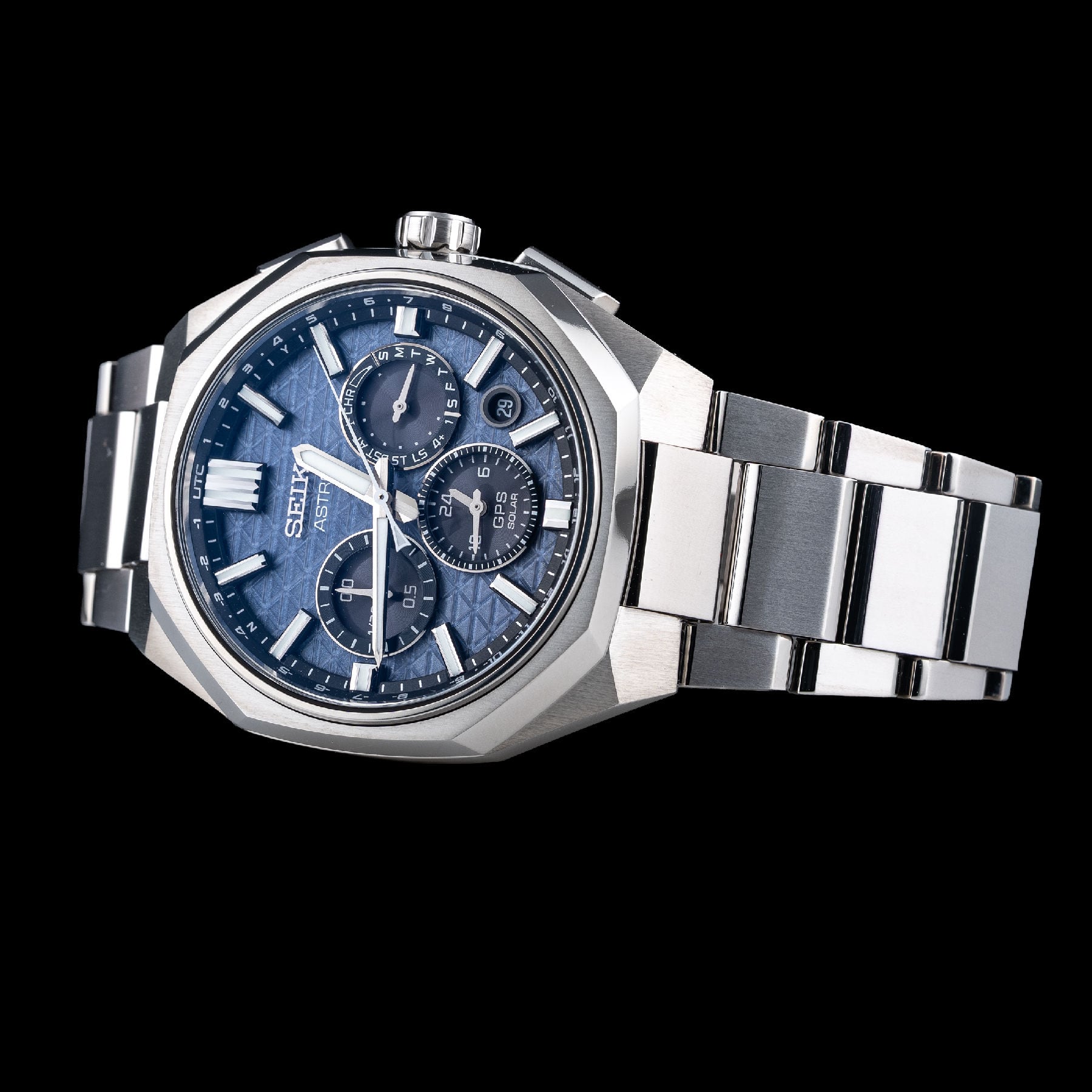 Seiko Astron HAB001 GPS Solar Chronograph Blue