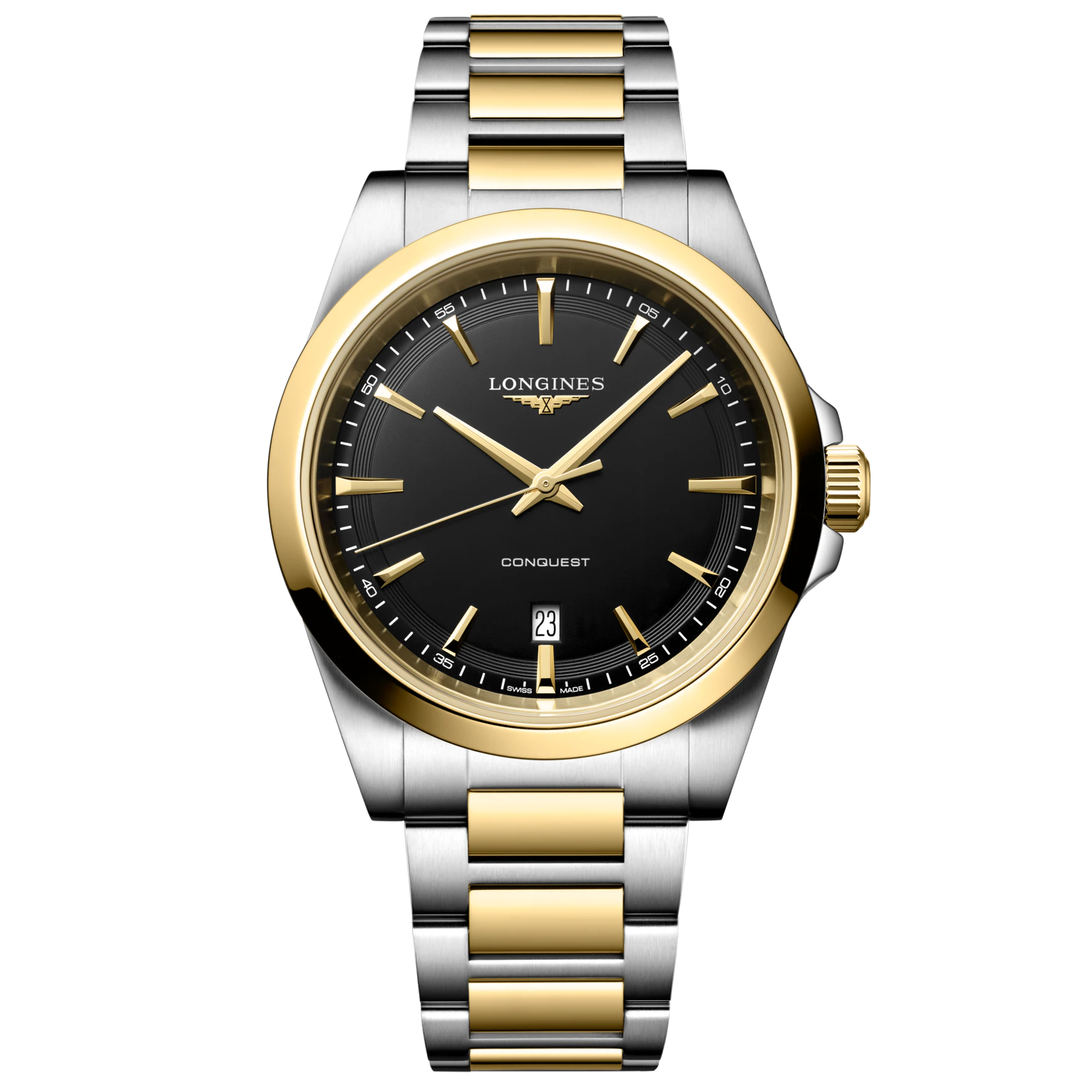 Longines Conquest Quartz Black Dial L3.860.3.52.7
