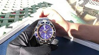 Grand Seiko SBGE284 Spring Drive GMT Sport Two Tone Yellow Gold/Blue Watch Review