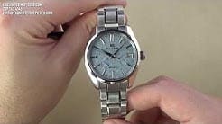 Grand Seiko Spring Drive Ice Blue Dial Limited Edition SBGA387 Watch Review 2019